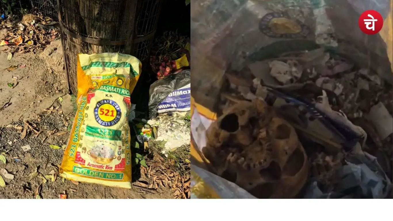 Human skeleton found in a sack near the RSS office in Ghaziabad Shastri Nagar
